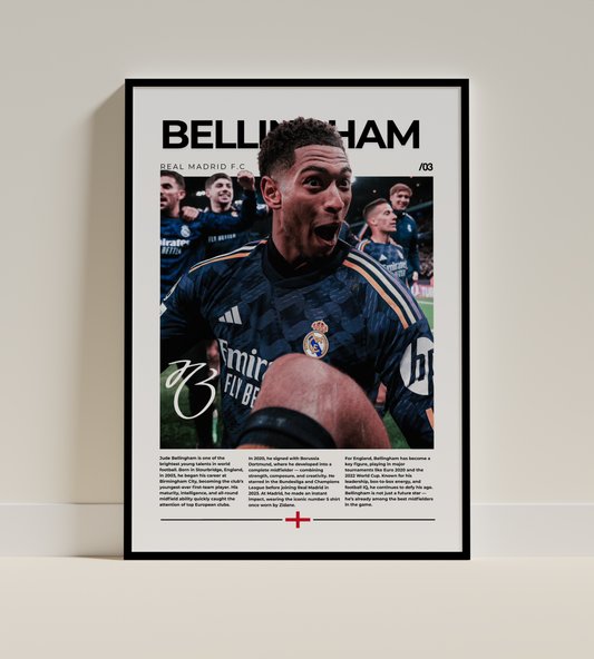 Jude Bellingham Digital Football Poster