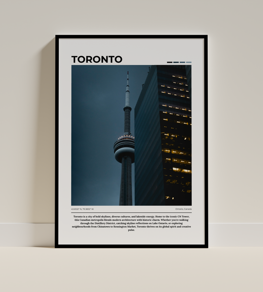 Toronto - Digital Poster - PostrlyAu