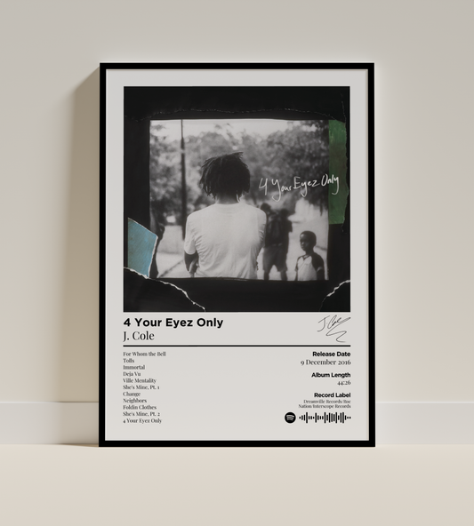 4 Your Eyez Only Digital Poster - PostrlyAu