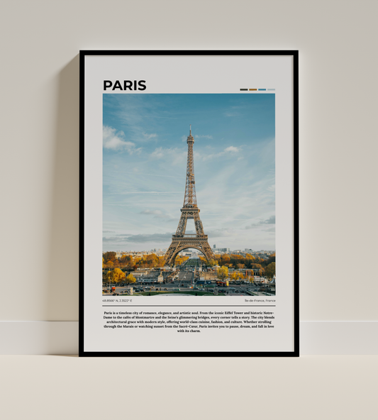 Paris - Digital Poster - PostrlyAu
