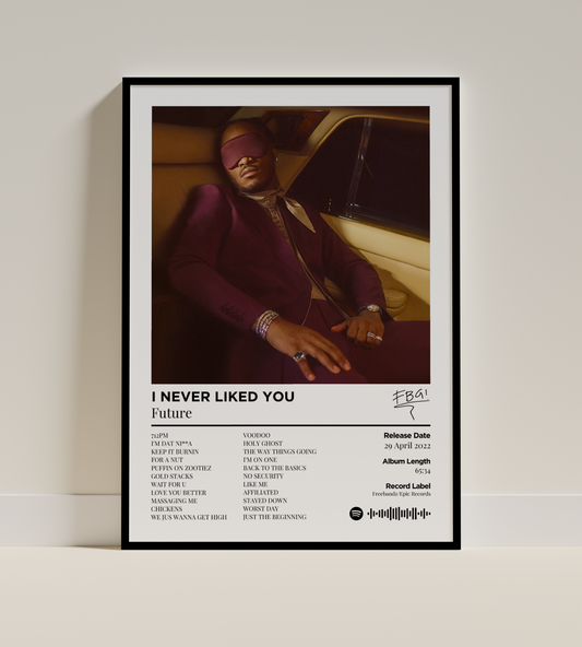 I NEVER LIKED YOU Digital Poster - PostrlyAu