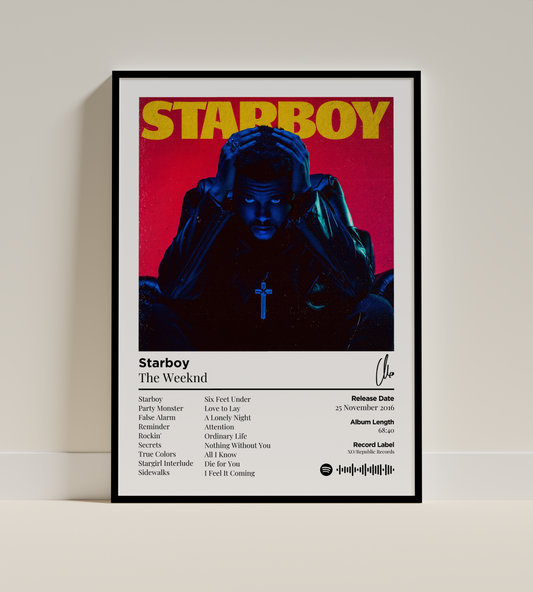 Starboy Digital Poster - PostrlyAu