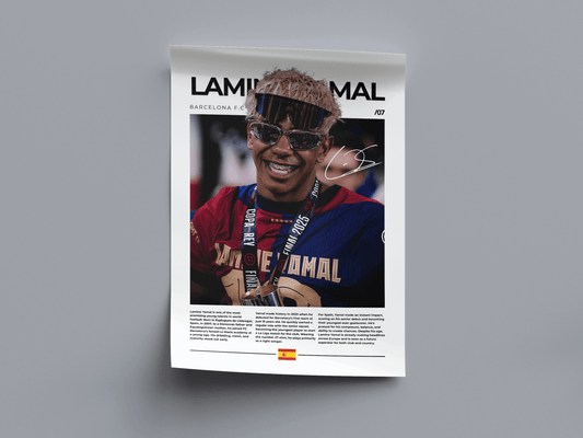 Lamine Yamal Digital Poster - PostrlyAu