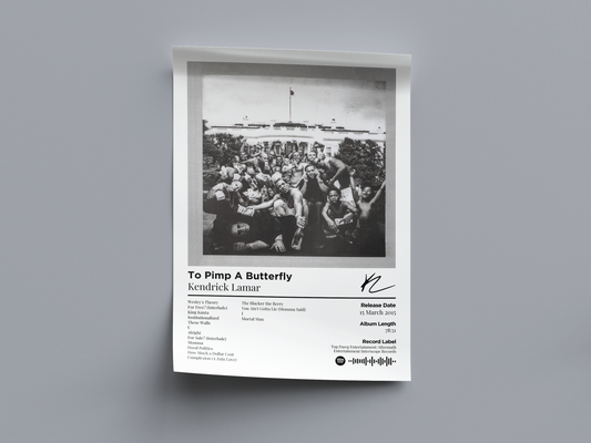 To Pimp A Butterfly Digital Poster - PostrlyAu