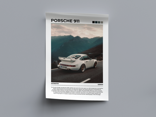 Porsche 911 Digital Poster - PostrlyAu
