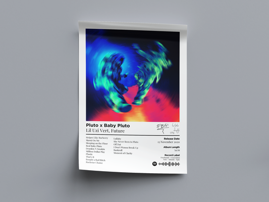 Pluto x Baby Pluto Digital Poster - PostrlyAu