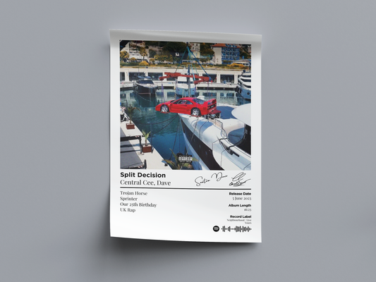 Split Decision Digital Poster - PostrlyAu