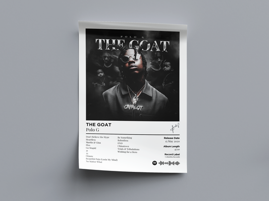 THE GOAT Digital Poster - PostrlyAu