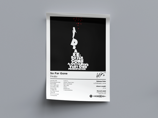 So Far Gone Digital Poster - PostrlyAu