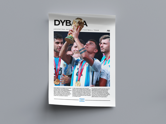 Paulo Dybala Digital Football Poster