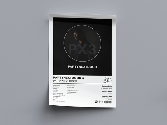 PARTYNEXTDOOR 3 Digital Poster - PostrlyAu