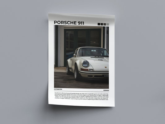 Porsche 911 Digital Poster - PostrlyAu