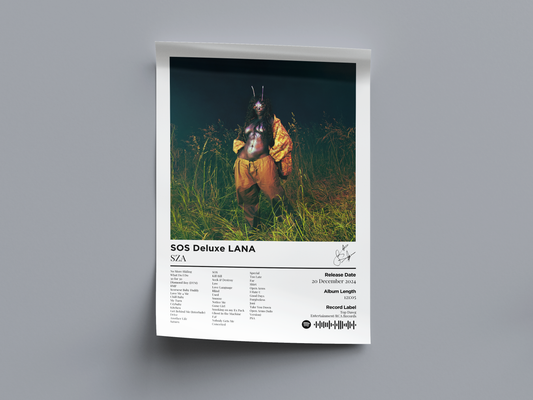 SOS Deluxe LANA Digital Poster - PostrlyAu
