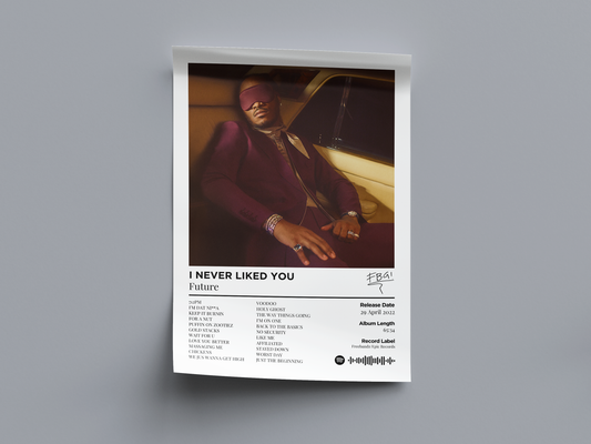 I NEVER LIKED YOU Digital Poster - PostrlyAu
