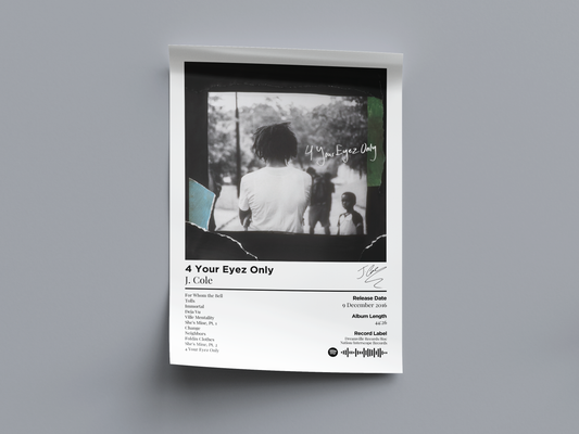 4 Your Eyez Only Digital Poster - PostrlyAu