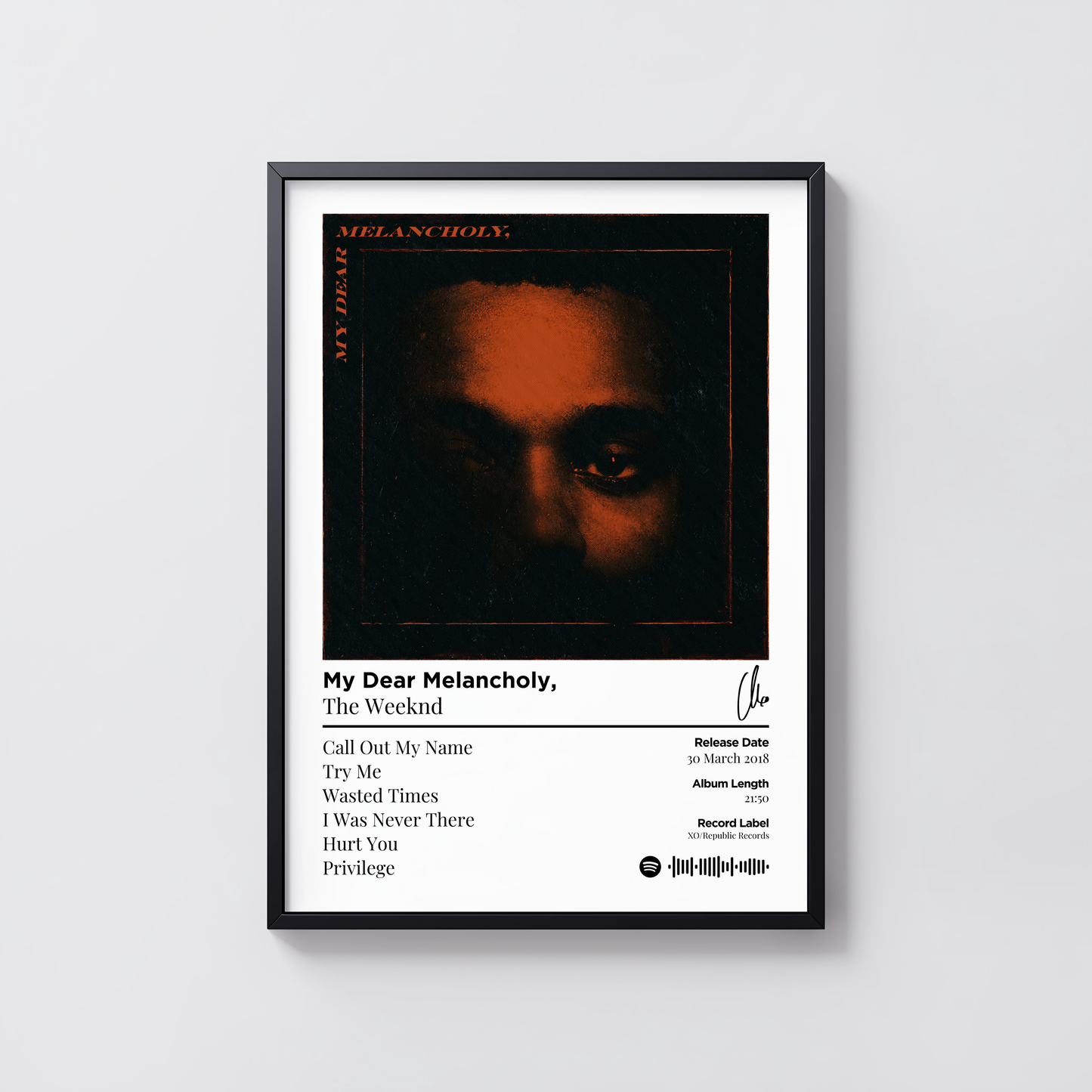 My Dear Melancholy,