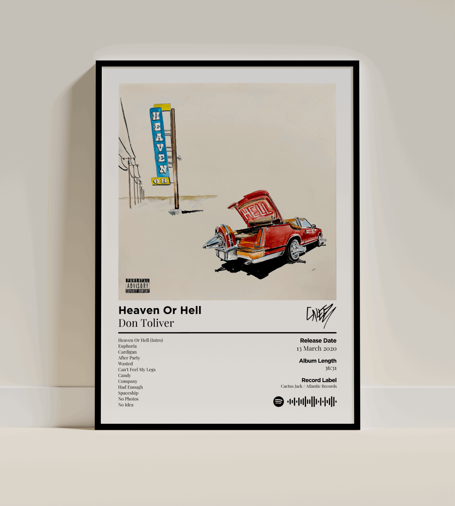 Heaven Or Hell Digital Poster - PostrlyAu