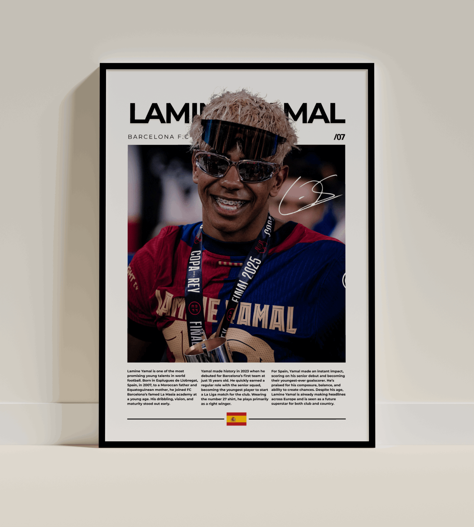 Lamine Yamal Digital Poster - PostrlyAu