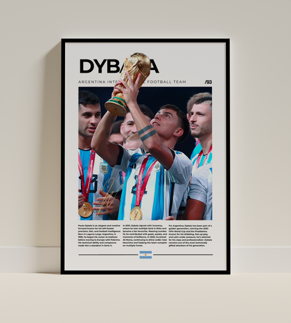 Paulo Dybala Digital Football Poster