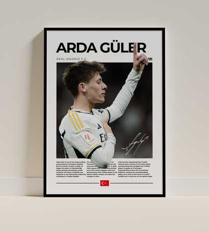 Arda Güler Digital Football Poster