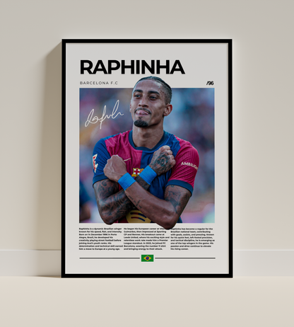 Raphinha Digital Football Poster