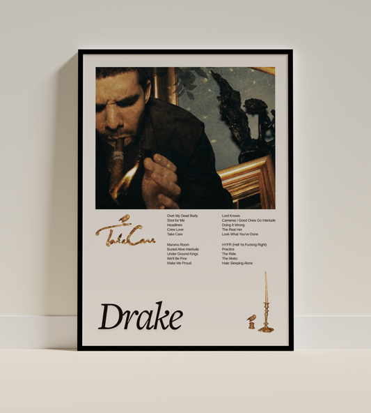 Drake - Take Care Digital Poster