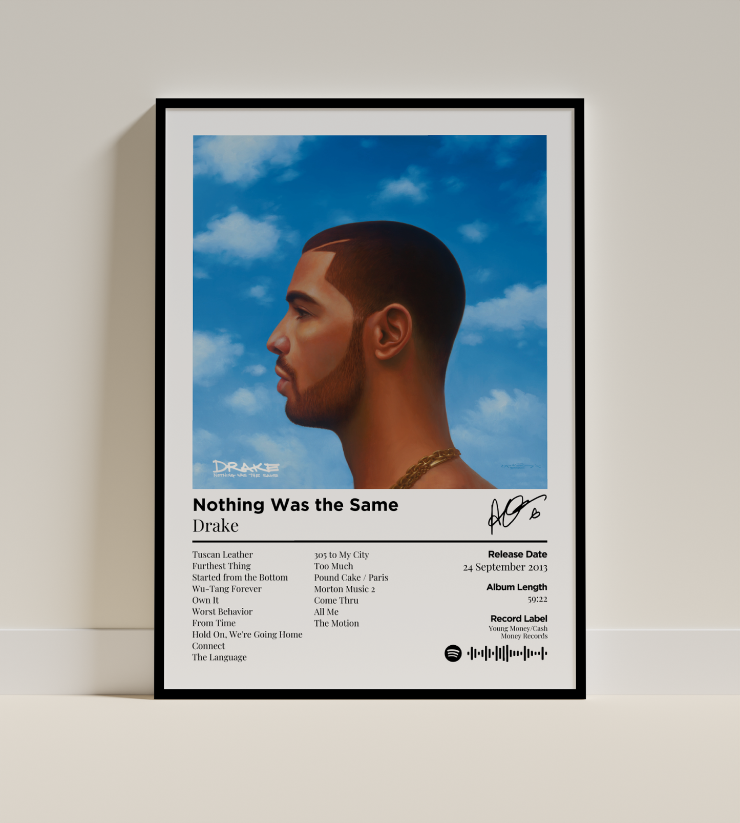 Nothing Was the Same Digital Poster - PostrlyAu