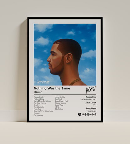 Nothing Was the Same Digital Poster - PostrlyAu