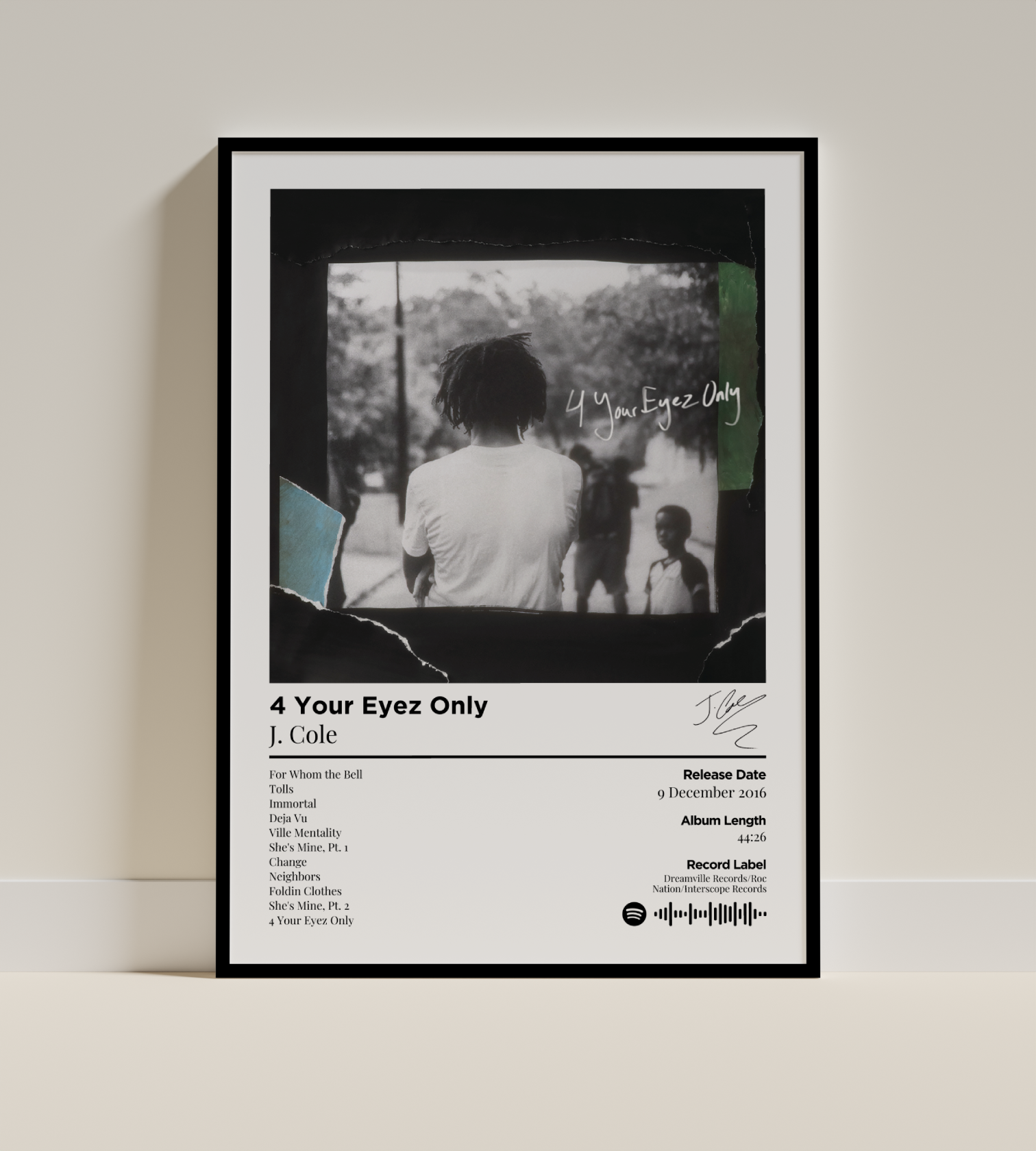 4 Your Eyez Only Digital Poster - PostrlyAu