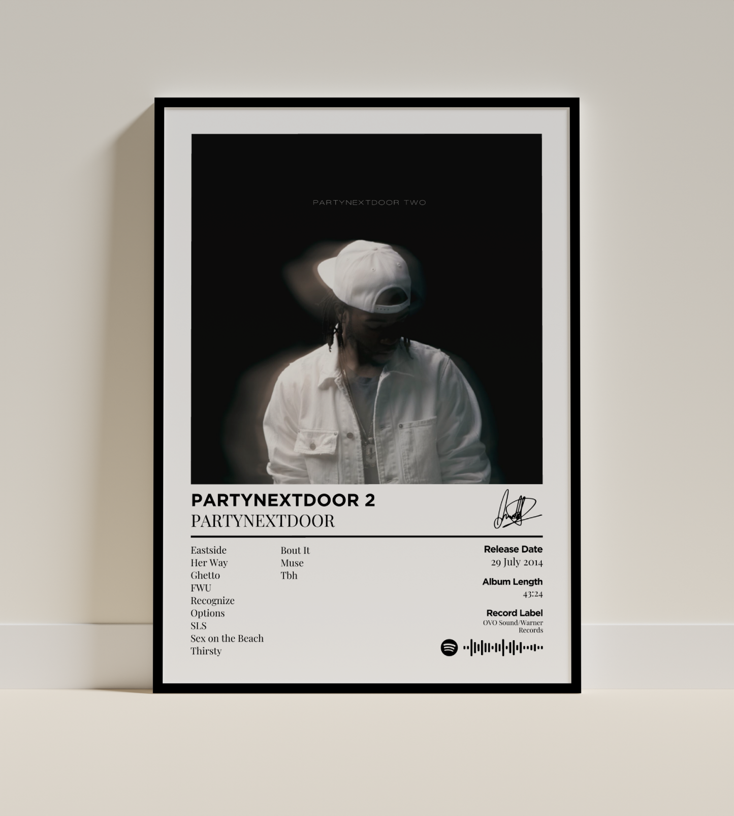 PARTYNEXTDOOR 2 Digital Poster - PostrlyAu