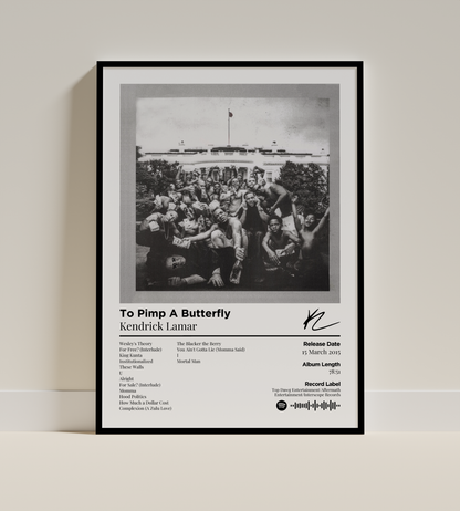 To Pimp A Butterfly Digital Poster - PostrlyAu