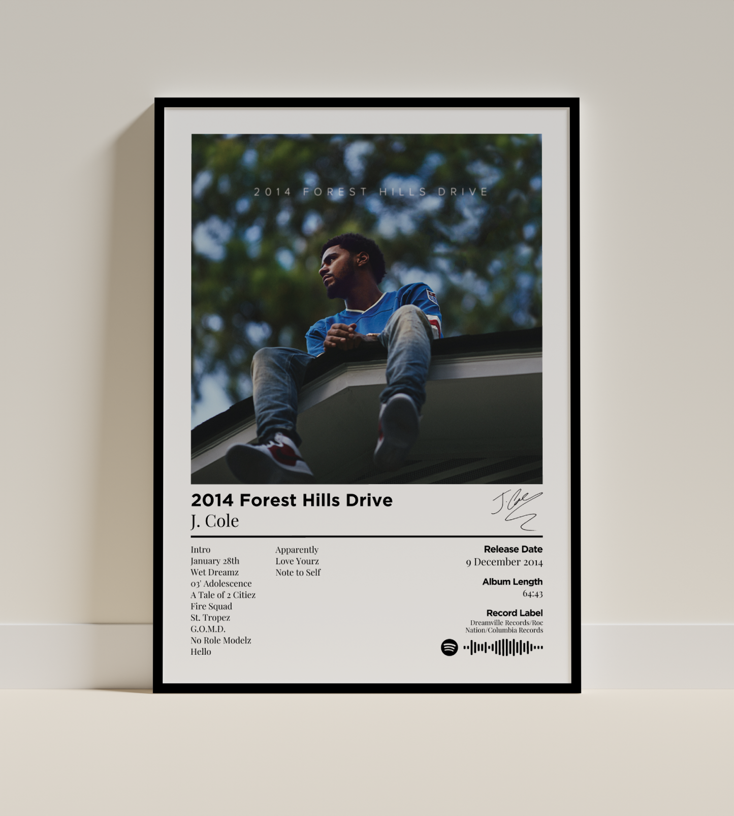 2014 Forest Hills Drive Digital Poster - PostrlyAu