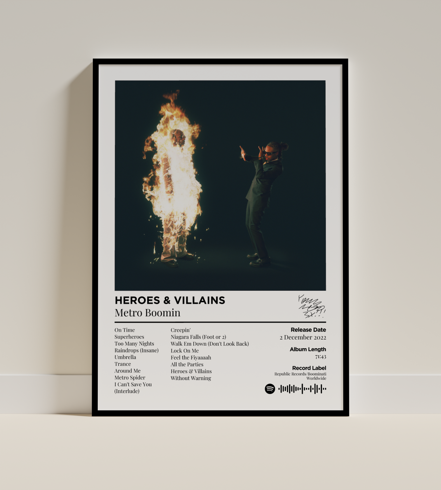 HEROES & VILLAINS Digital Poster - PostrlyAu