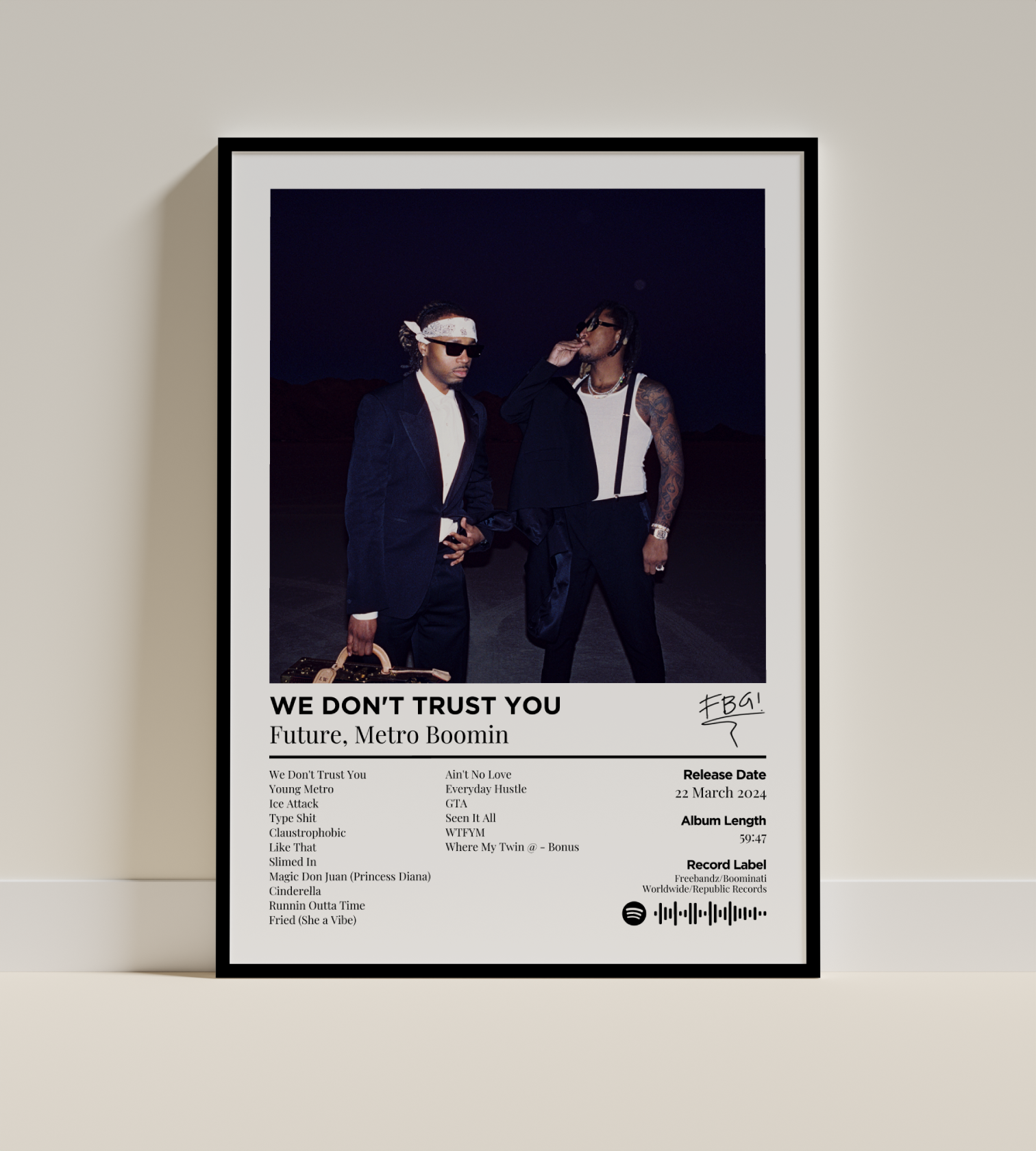 WE DON'T TRUST YOU Digital Poster - PostrlyAu