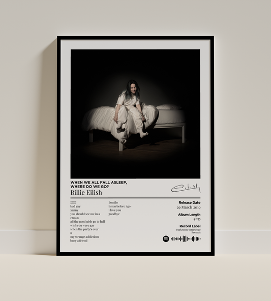 WHEN WE ALL FALL ASLEEP, WHERE DO WE GO Digital Poster - PostrlyAu