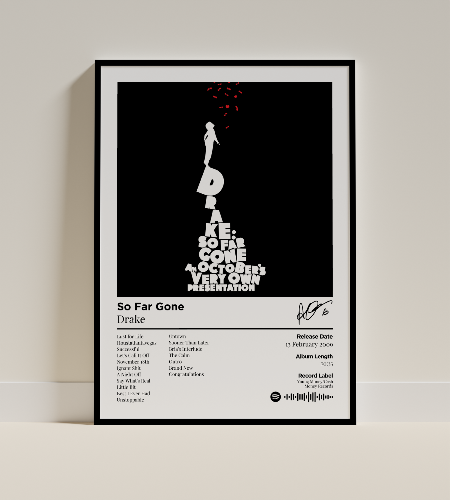 So Far Gone Digital Poster - PostrlyAu
