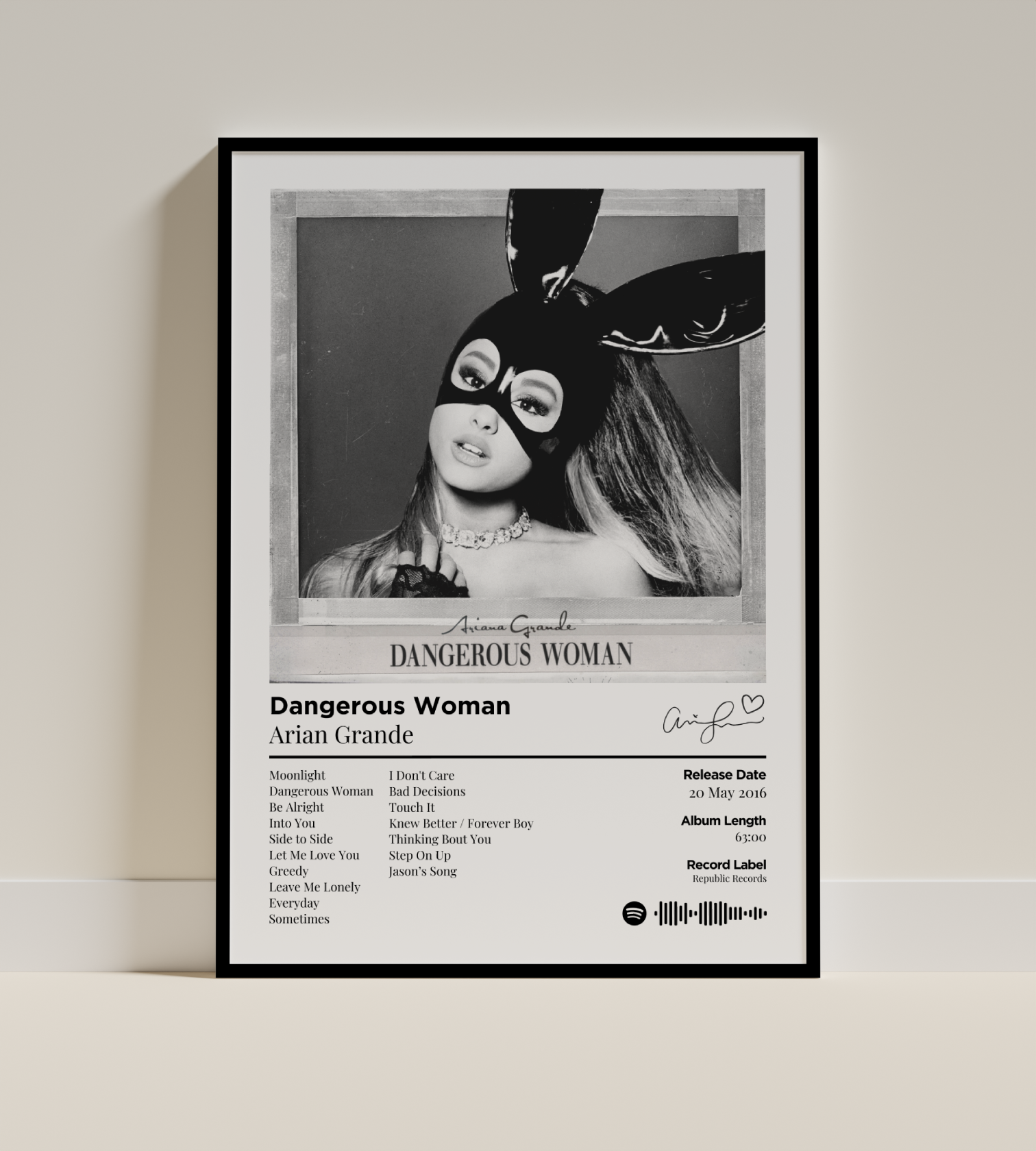 Dangerous Woman Digital Poster - PostrlyAu