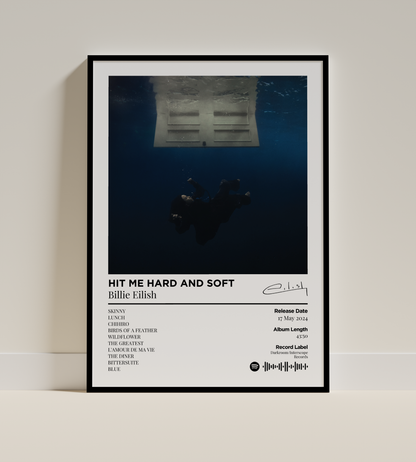 HIT ME HARD AND SOFT Digital Poster - PostrlyAu