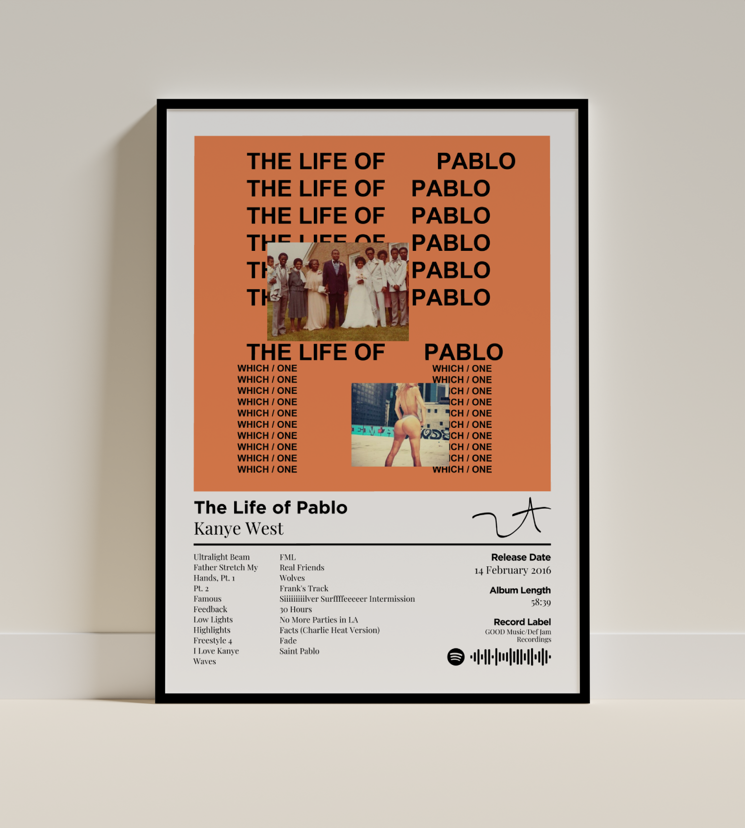 The Life of Pablo Digital Poster - PostrlyAu