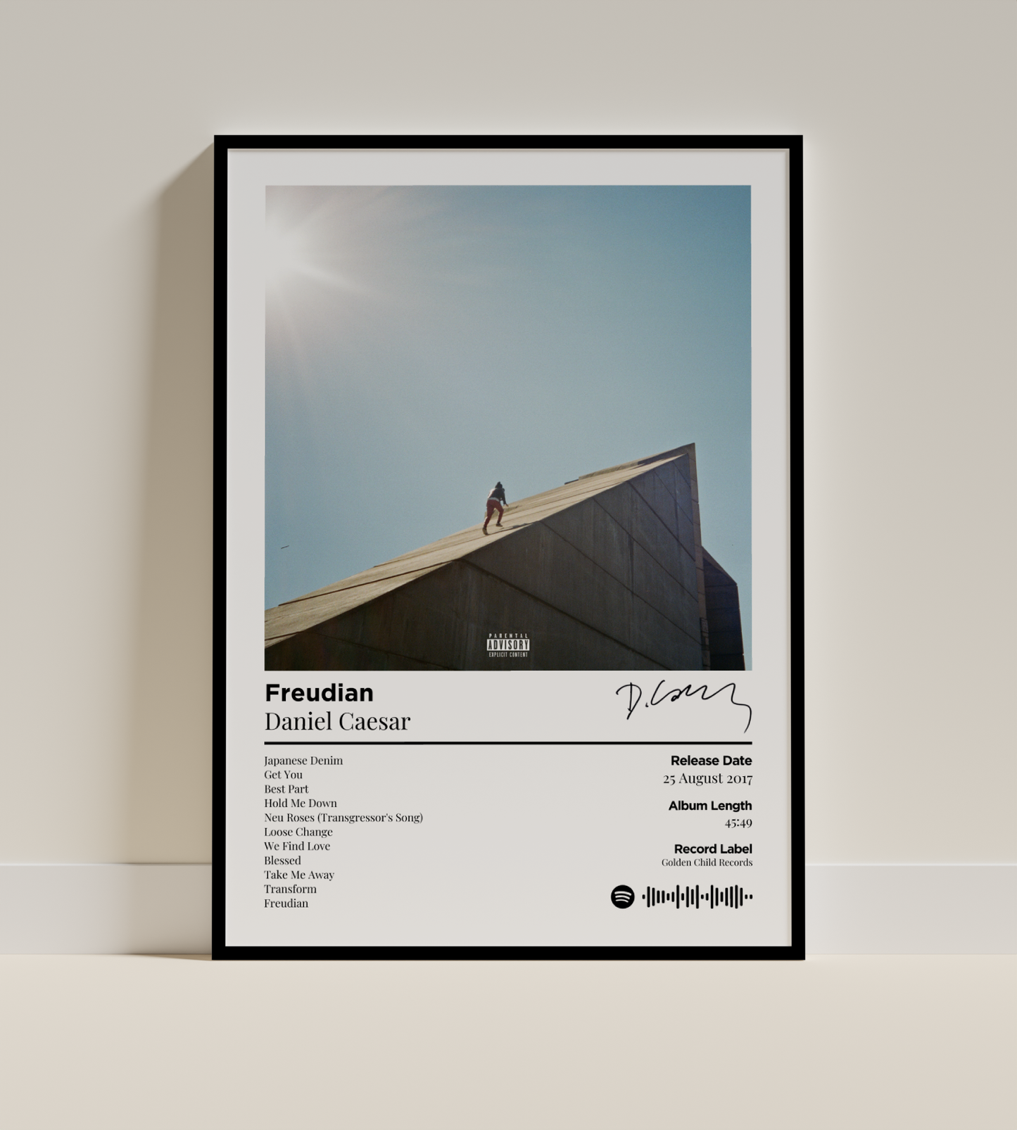 Daniel Caesar - Freudian Digital Poster - PostrlyAu