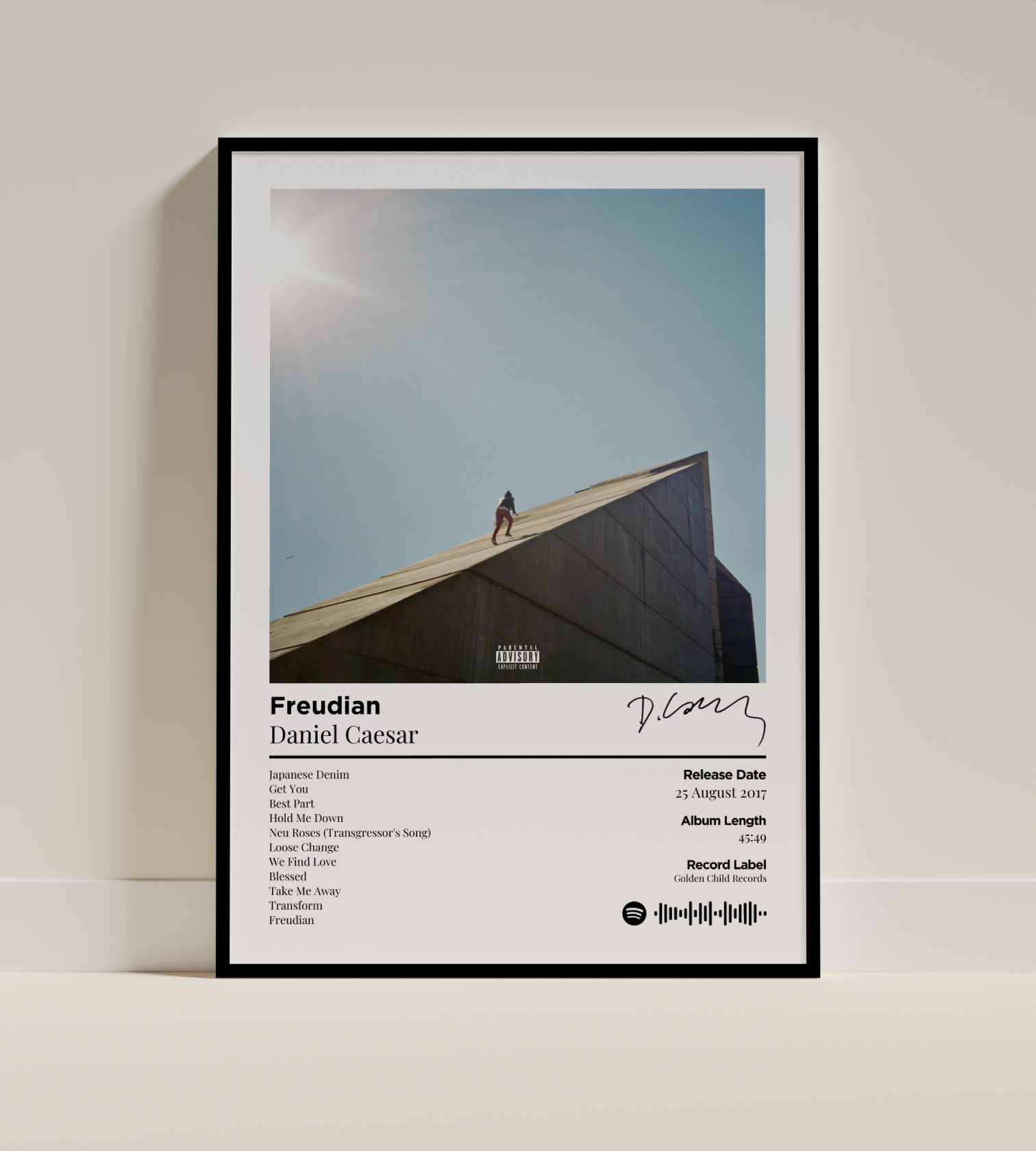 Daniel Caesar - Freudian Digital Poster - PostrlyAu
