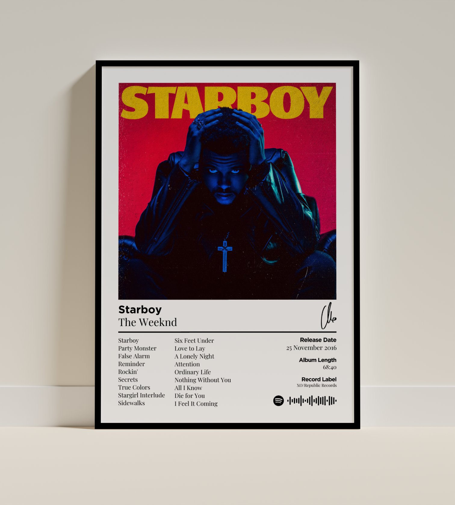 Starboy Digital Poster - PostrlyAu