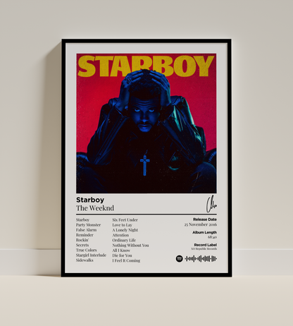 Starboy Digital Poster - PostrlyAu