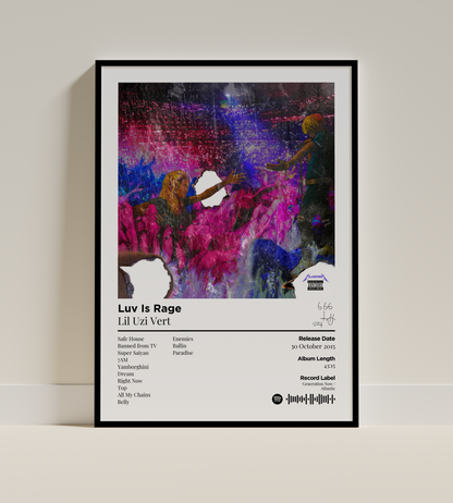 Luv Is Rage Digital Poster - PostrlyAu