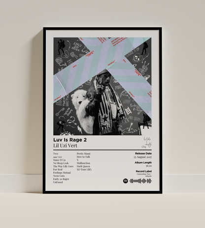 Luv Is Rage 2 Digital Poster - PostrlyAu
