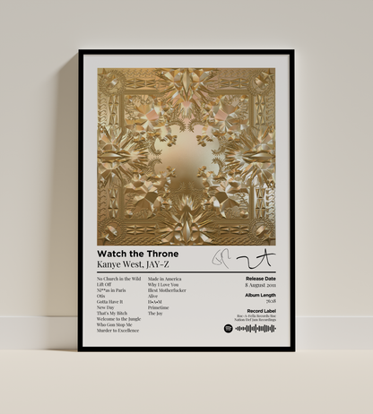 Watch the Throne Digital Poster - PostrlyAu