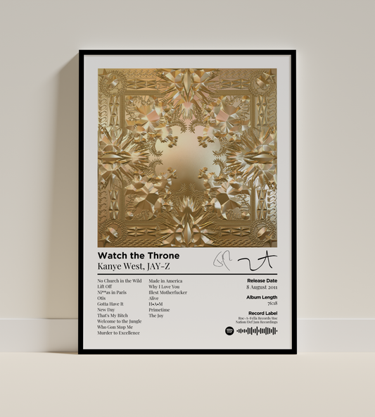 Watch the Throne Digital Poster - PostrlyAu