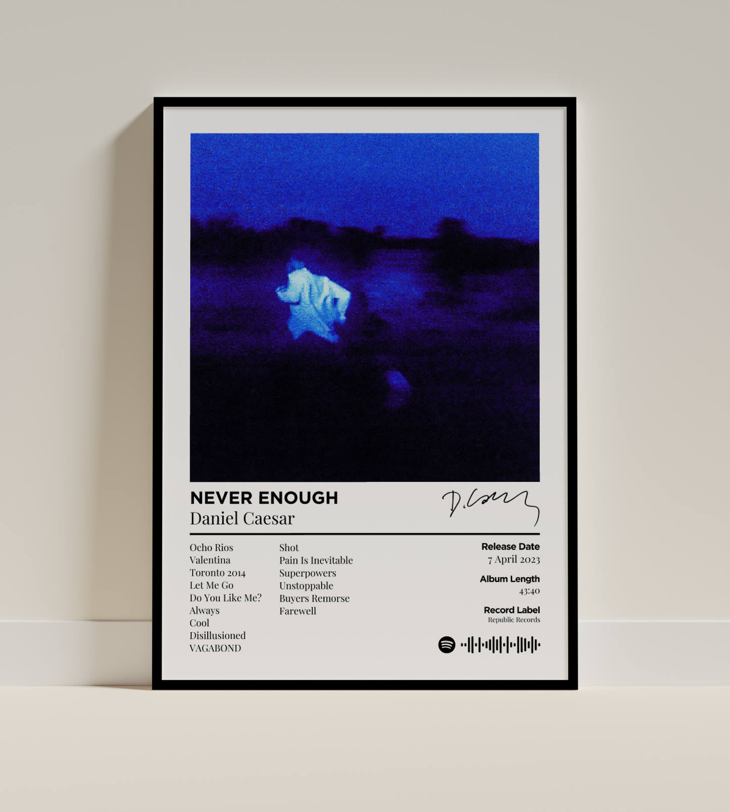 NEVER ENOUGH Digital Poster - PostrlyAu