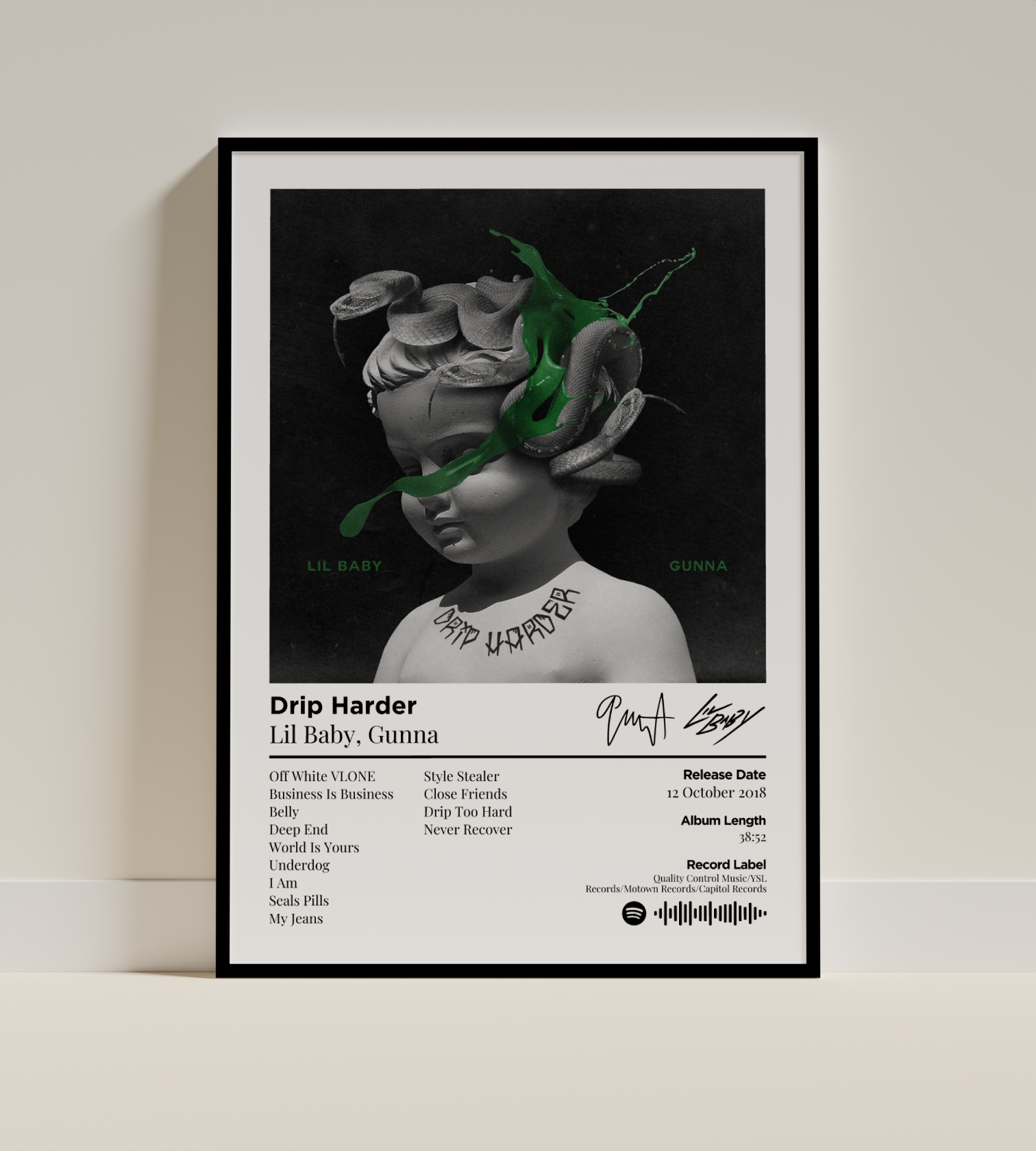 Drip Harder Digital Poster - PostrlyAu