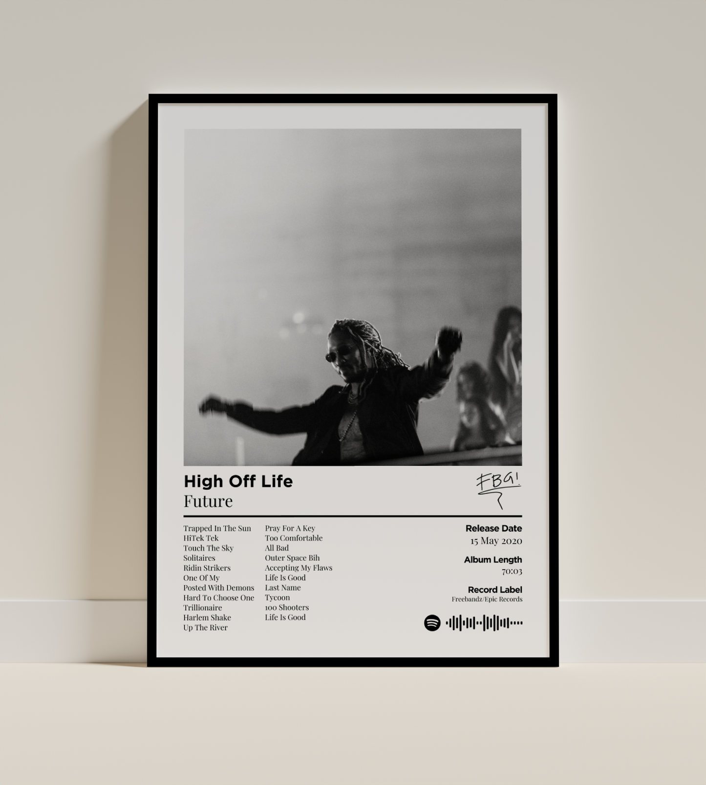 High Off Life Digital Poster - PostrlyAu